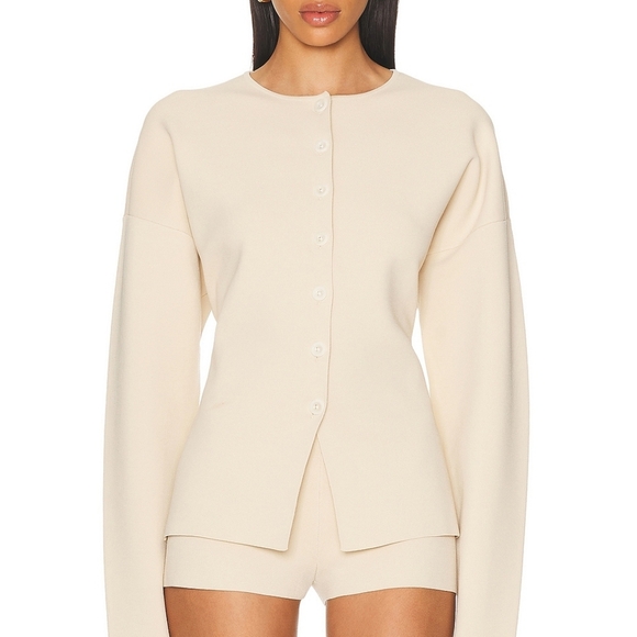 NWT Eaves Janith Cardigan in Oyster Size Large